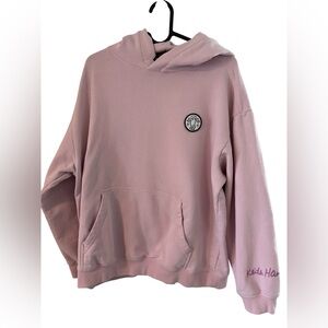 Light Pink Keith Haring x H&M collaboration Women's Hoodie Medium Streetwear